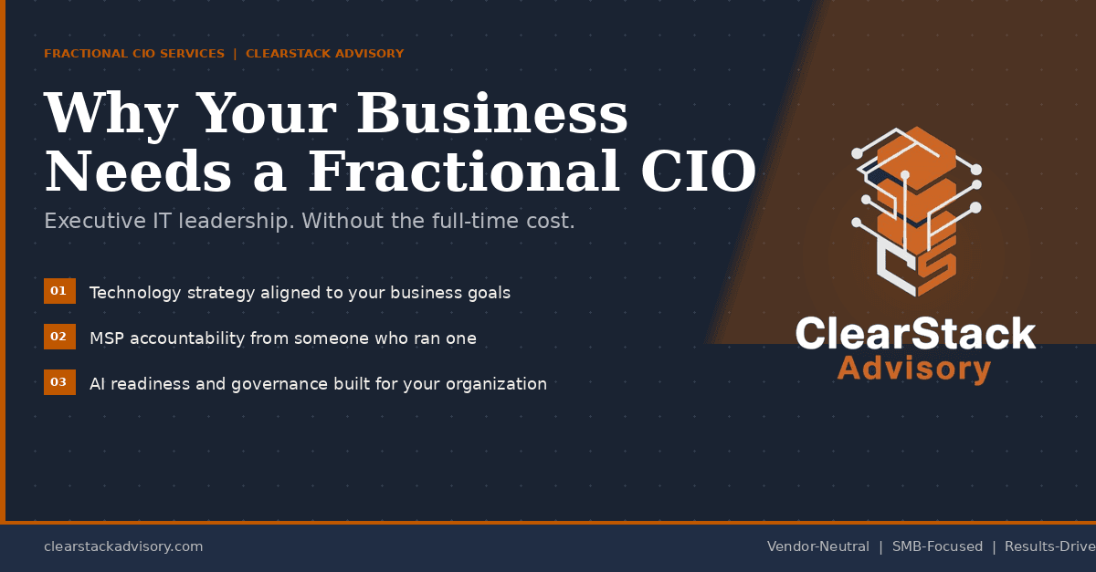 Why Your Business Needs a Fractional CIO Today